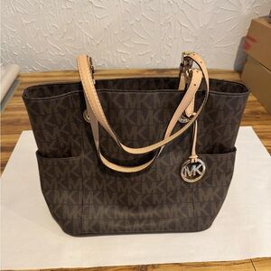 Michael Kors Brown Monogram Tote
